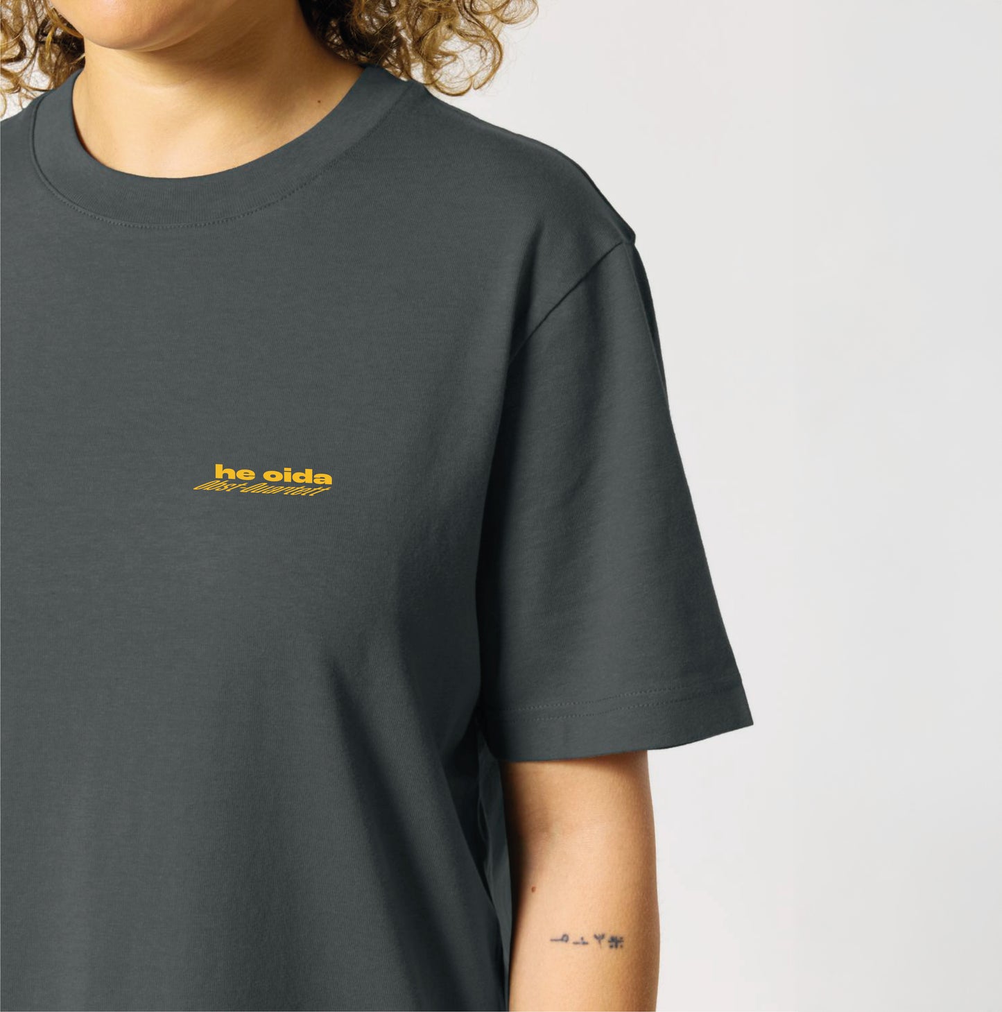 Pfirsich Shirt Anthrazit