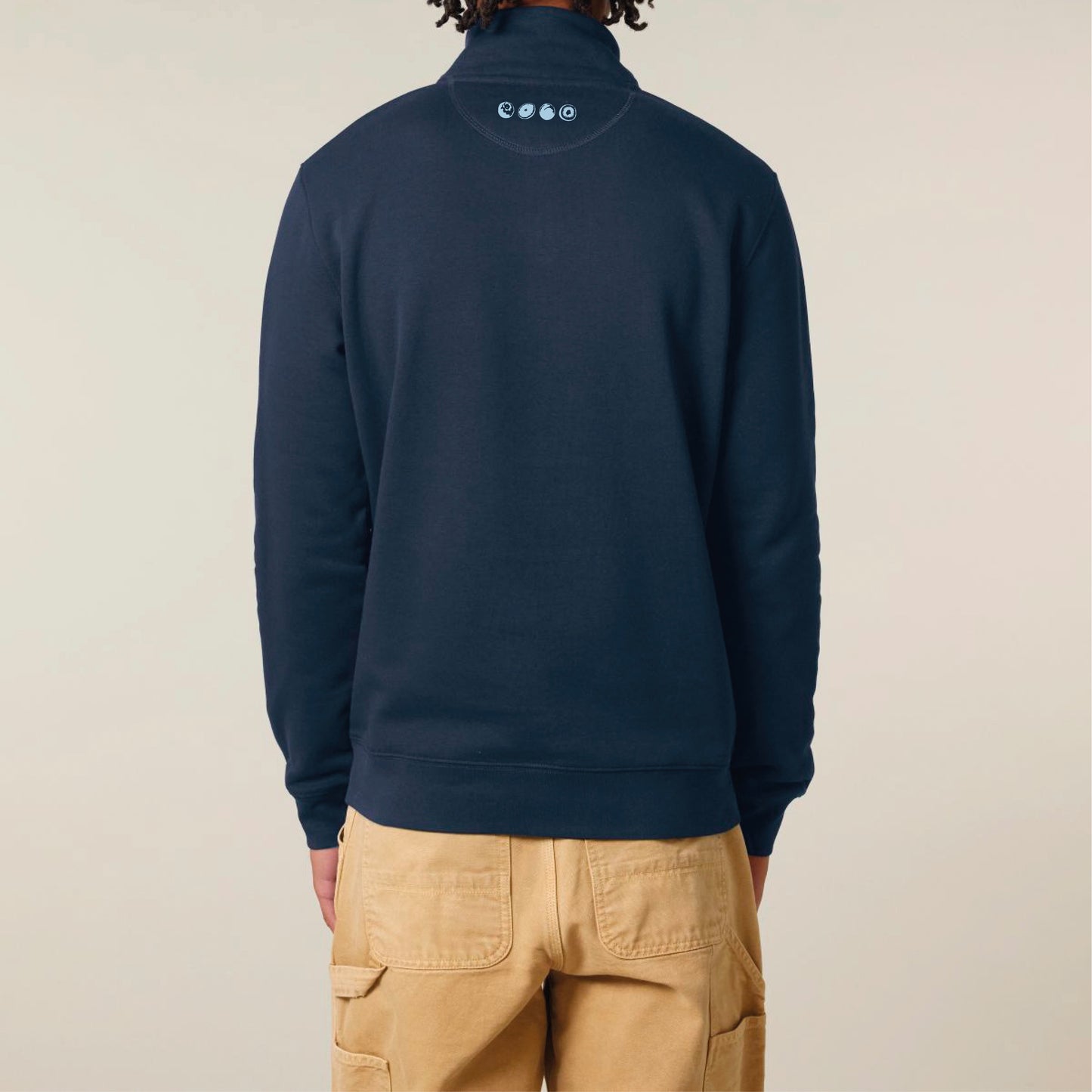 1/4-Zip Pulli French-Navy