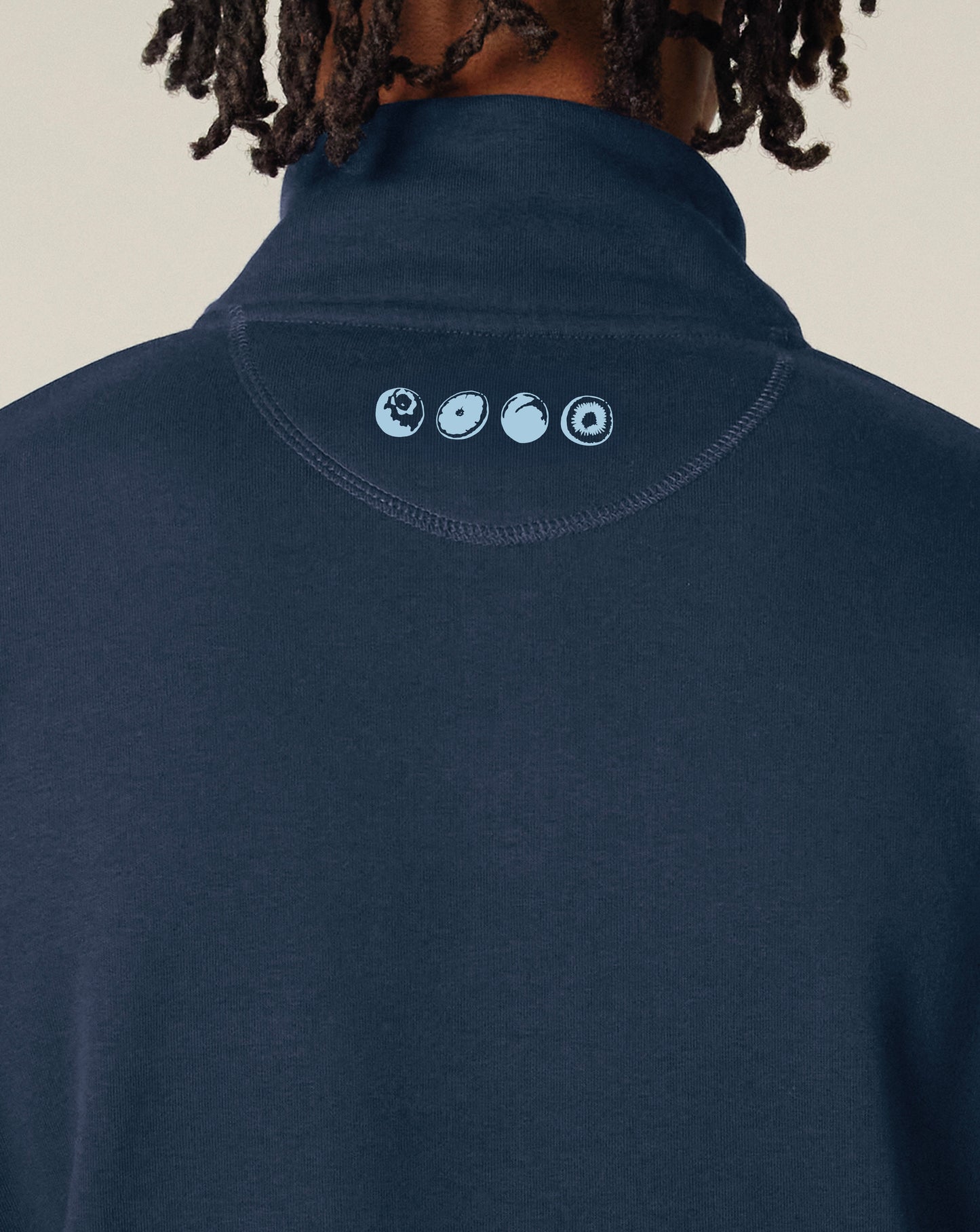 1/4-Zip Pulli French-Navy